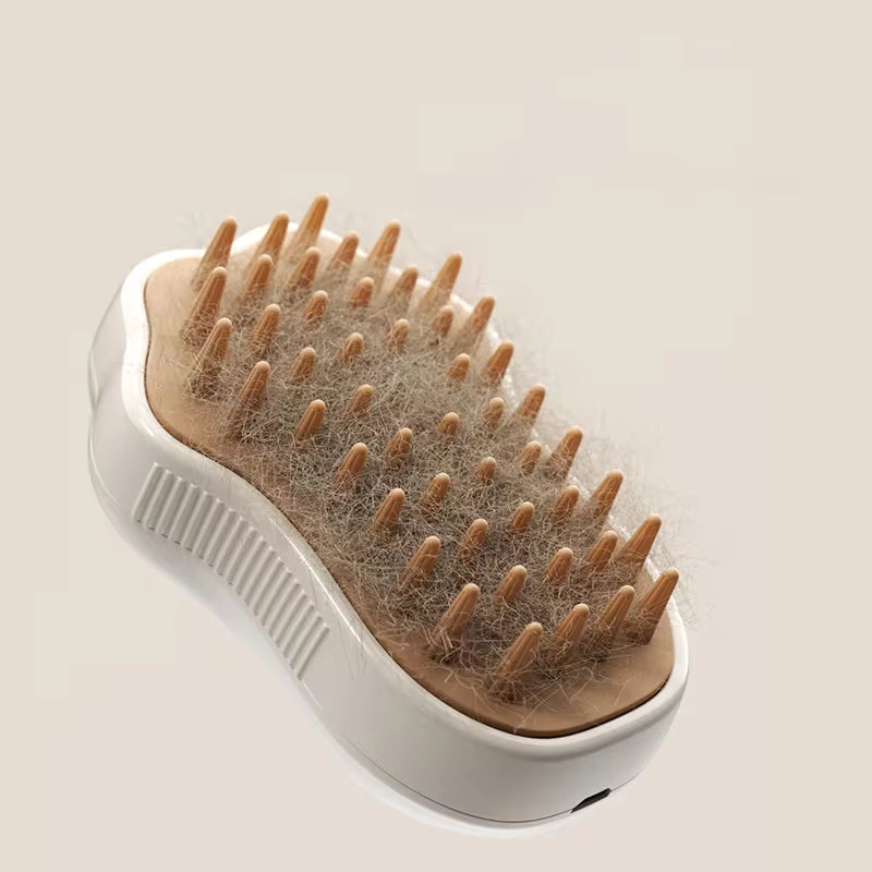 3-in-1 Pet Grooming Brush – Electric Spray Hair Removal Comb & Massage Brush for Cats and Dogs