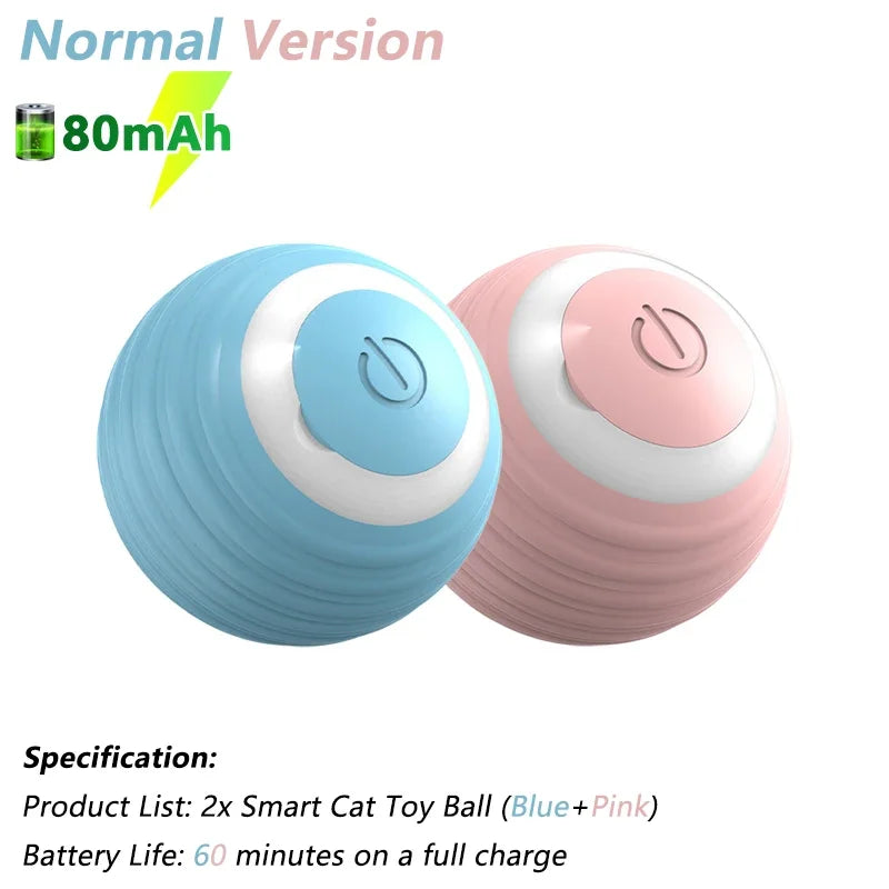 Automatic Rolling Ball Toy for Cats – Interactive Smart Cat Toy with Rotating Motion