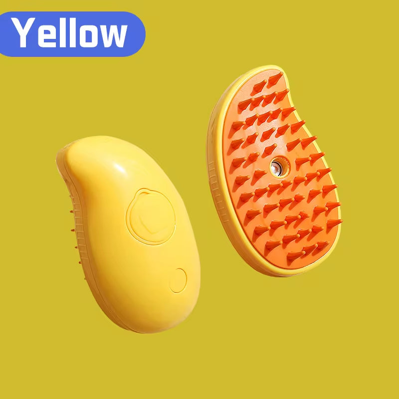 3-in-1 Pet Grooming Brush – Electric Spray Hair Removal Comb & Massage Brush for Cats and Dogs