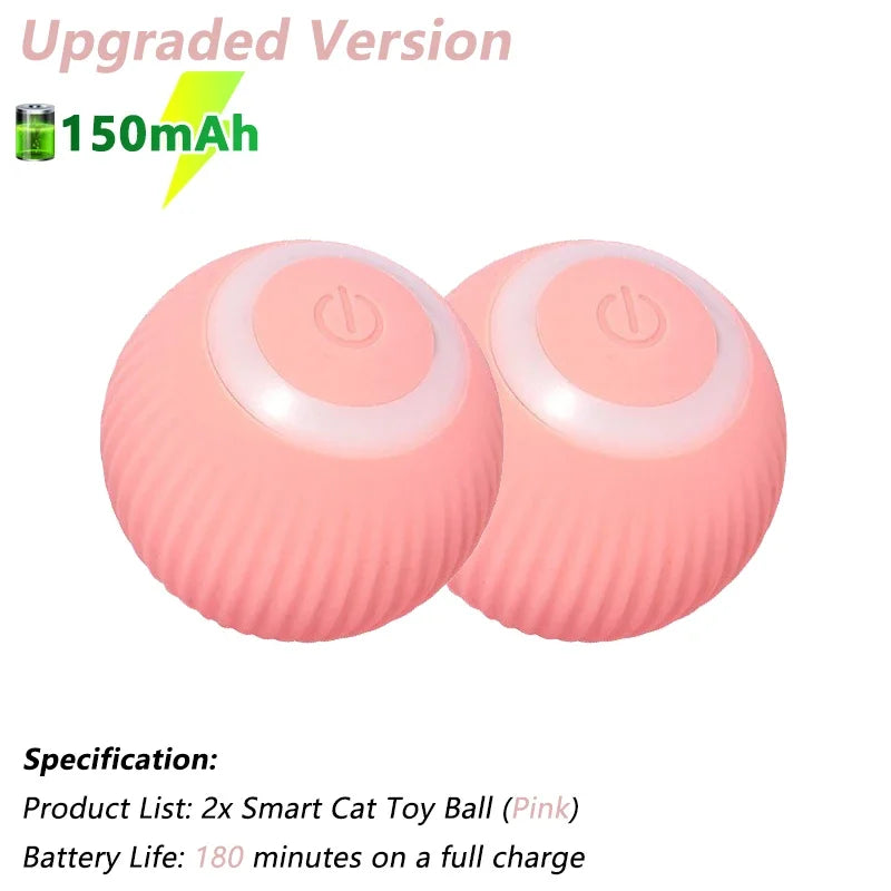 Automatic Rolling Ball Toy for Cats – Interactive Smart Cat Toy with Rotating Motion