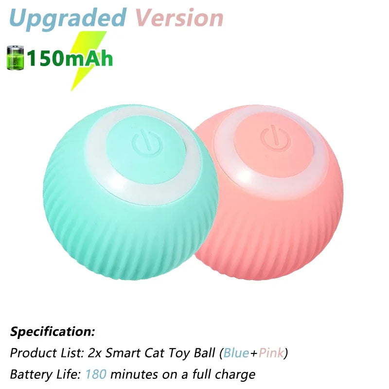 Automatic Rolling Ball Toy for Cats – Interactive Smart Cat Toy with Rotating Motion