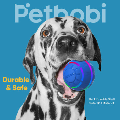 Interactive Dog Toy Ball – Rolling LED Ball for Medium & Large Dogs, USB Rechargeable