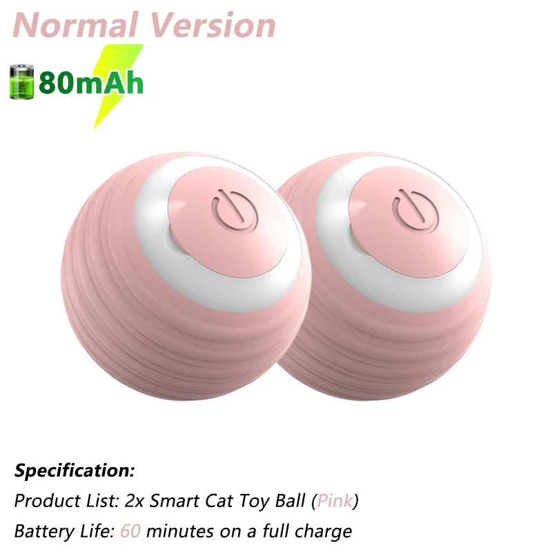 Automatic Rolling Ball Toy for Cats – Interactive Smart Cat Toy with Rotating Motion