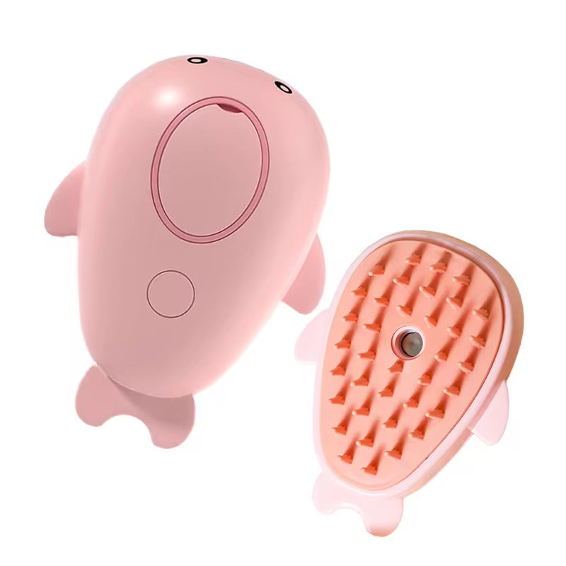 3-in-1 Pet Grooming Brush – Electric Spray Hair Removal Comb & Massage Brush for Cats and Dogs
