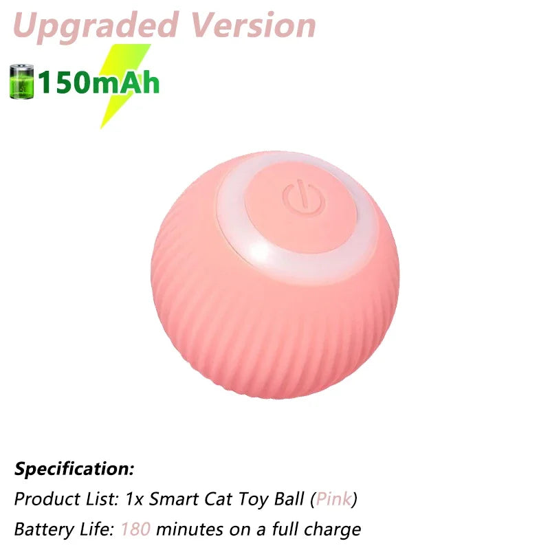 Automatic Rolling Ball Toy for Cats – Interactive Smart Cat Toy with Rotating Motion