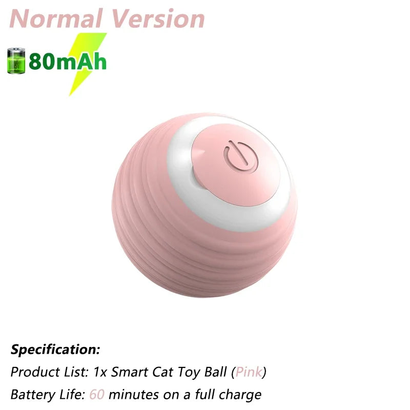 Automatic Rolling Ball Toy for Cats – Interactive Smart Cat Toy with Rotating Motion