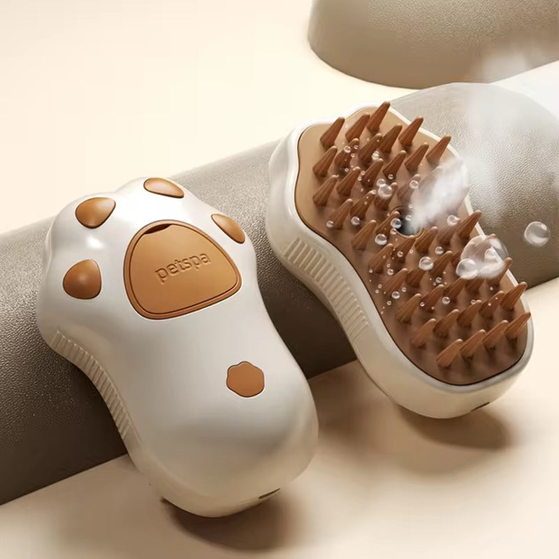 3-in-1 Pet Grooming Brush – Electric Spray Hair Removal Comb & Massage Brush for Cats and Dogs