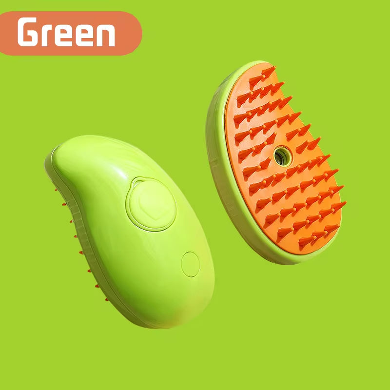 3-in-1 Pet Grooming Brush – Electric Spray Hair Removal Comb & Massage Brush for Cats and Dogs